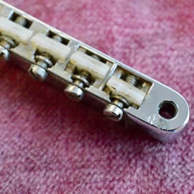 Vintage Gibson 1965 ABR-1 Bridge Chrome - NO patent Number RARE w/ nylon saddles image 4