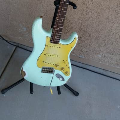 Custom Stratocaster* Relic - MJT Finish Surf Green - Chunky Neck image 1
