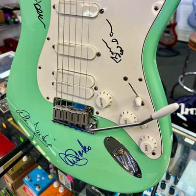 Fender Jeff Beck Stratocaster, 1999, Autographed by Brian Wilson, Jeff Beck, Al Jardine & David Marks with Case image 8