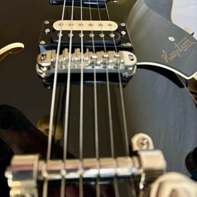 Hagstrom TREVIDLX-BLK Tremar Viking Deluxe Semi-Hollow with Tremolo 2010s - Gloss Black image 15