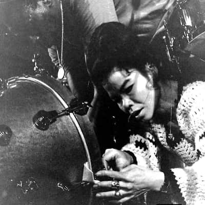 Elvin Jones', Elvin Jones Jazz Machine, Camco 5-Piece Drum Set, 18", 18", 16", 13", 12", Stunning! 1977-1978 - Mahogany image 6