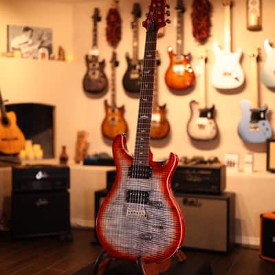 PRS SE Custom 24 - Charcoal Cherry Burst 2509 image 2
