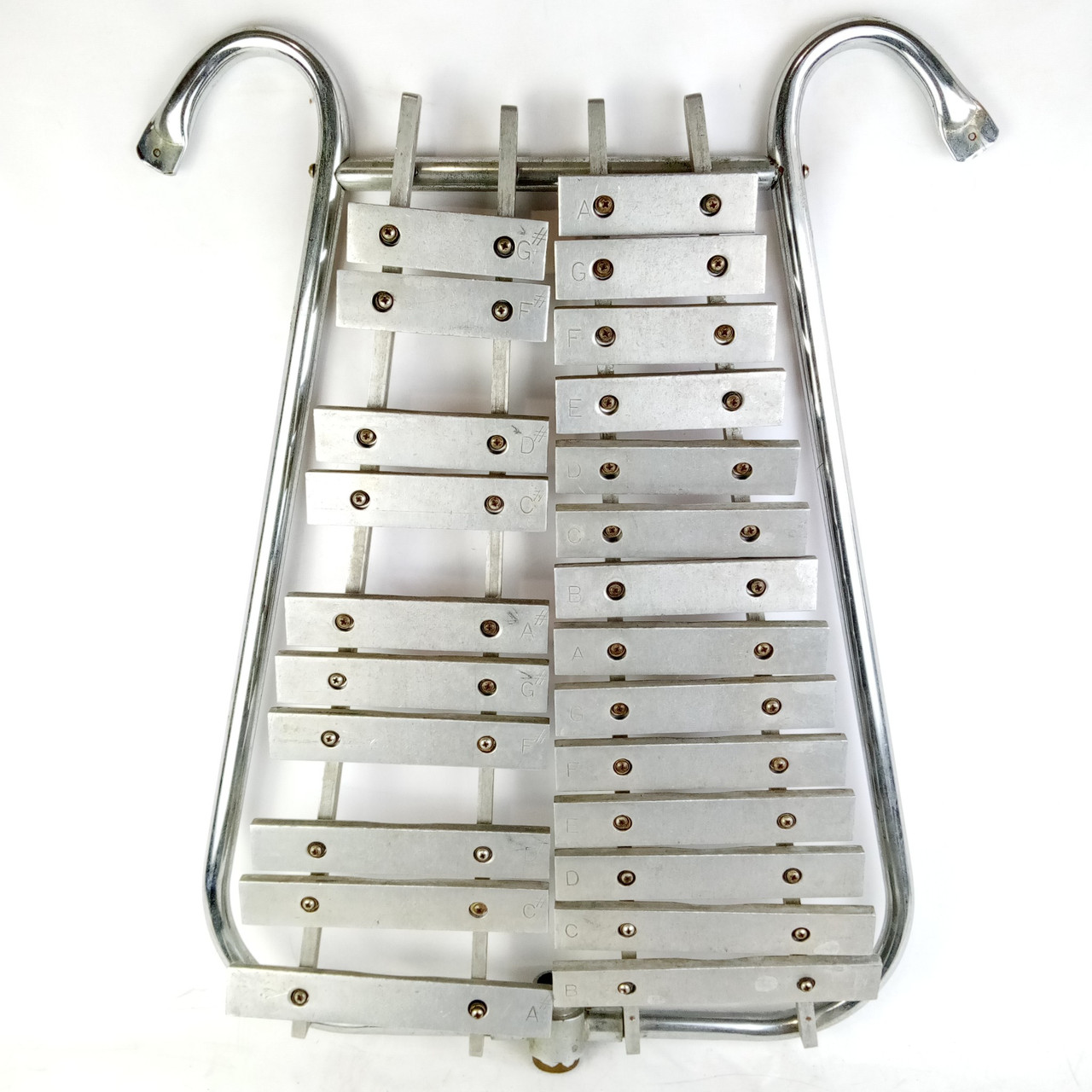 Marching Bell Lyra Glockenspiel Xylophone Vintage 60s Large Size Frame 2-Octave — main photograph
