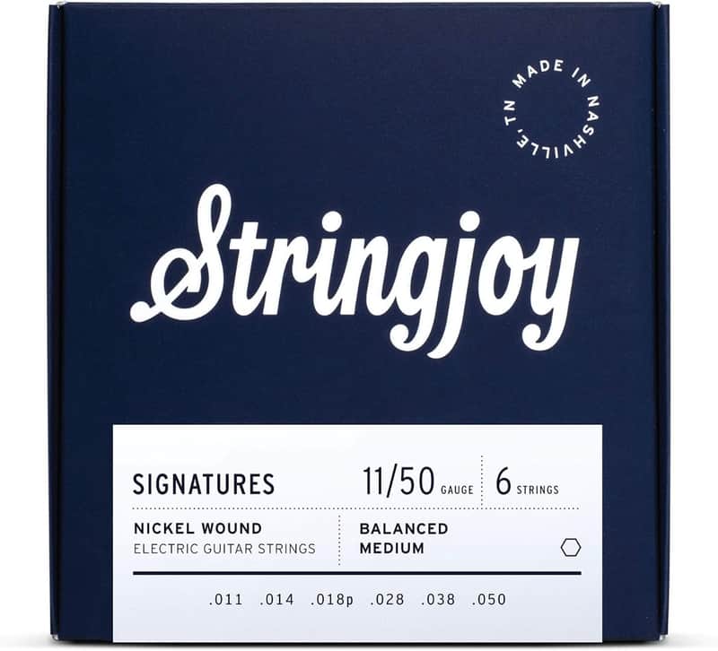 Stringjoy Signature Balanced Balanced Medium Gauge Electric Guitar Strings 11-50 image 1