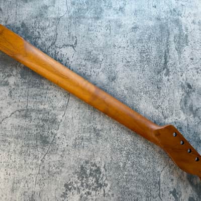 BMC Guitar Neck Left Hand Tele® Telecaster® 22 Fret Roasted Maple With Maple Fingerboard Nitro Lacquer 9.5 Radius.  [TN112] image 4