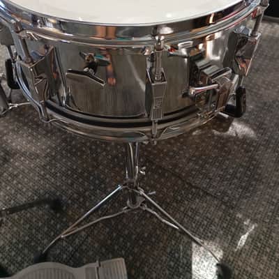 Sonor RARE snare stand Phonic / Performer 70s-80s - Vintage chrome image 11