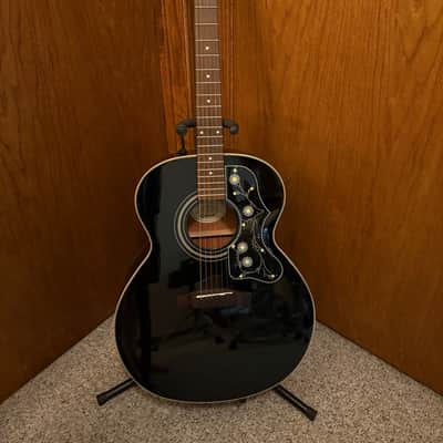 Epiphone SJ-15 EB, Super Jumbo Acoustic, Ebony Black, Make Offer image 2