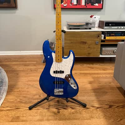 2000 Fender Jazz Bass JB62 Non-Catalog Maple Fretboard Lake Placid Blue, Japan CIJ image 2