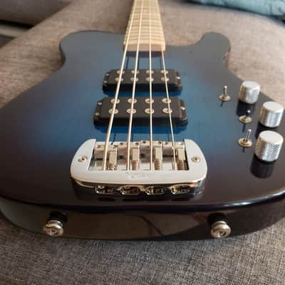 Extremely Rare G&L ASAT Bass Late 90's Blue Burst With Factory Microtonal / Quarter Tone Fretboard image 6
