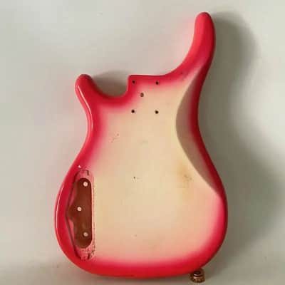 Red Burst 4/5 String Bass Body PJB DIY Project image 2