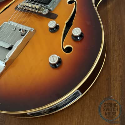 Yamaha SA50, Hollow Body Guitar, Sunburst, 1967, Made in Japan image 5