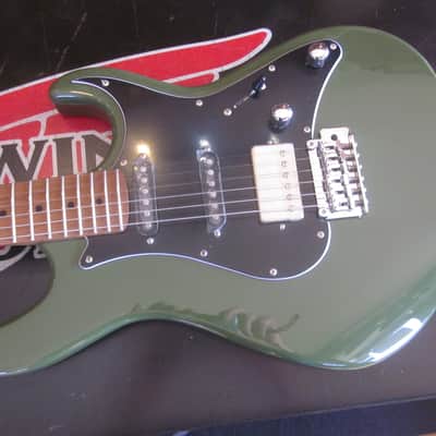 Cort G250SE SE Series Electric Guitar - Dark Olive Green image 2