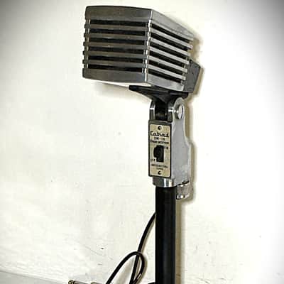 Rare 1960's Calrad DM-18 Dynamic Microphone, works, original element, with stand image 2