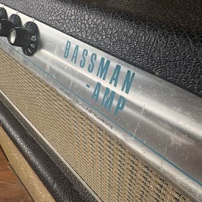 1969 Fender Bassman Amp AB165 Vintage Silverface Drip Edge Made In USA Tube Guitar Amplifier Head! image 6