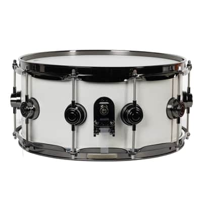 Drum Workshop Collectors Series 6.5x14 Snare Drum - Powder Coated White image 1