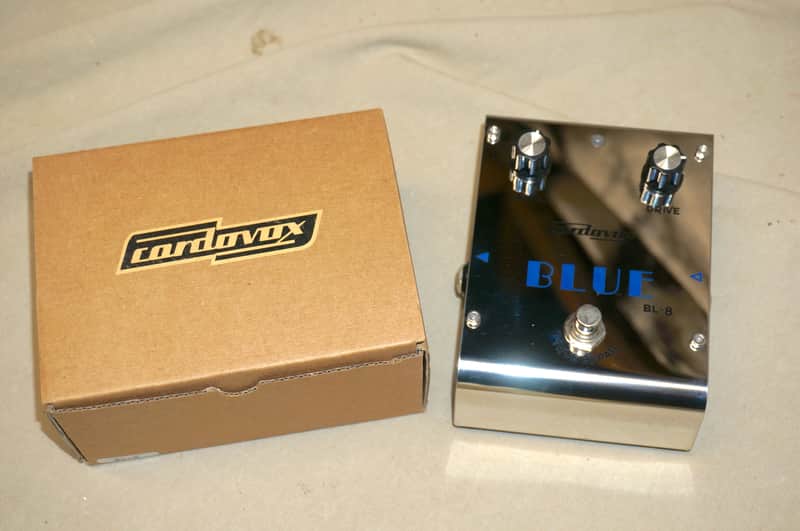 Cordovox Blue BL-8 Blues Overdrive Pedal Chrome with Box image 1