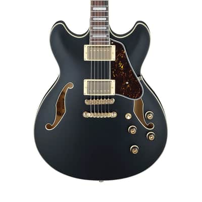 Used Ibanez AS73GBKF AS Artcore Electric Guitar - Black Flat image 1