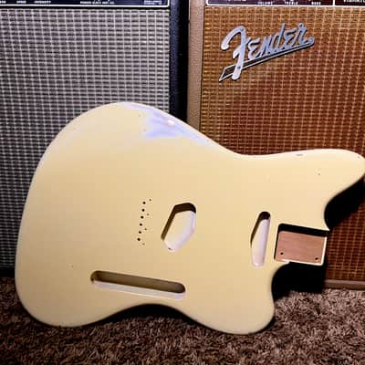 Relic Fender Telemaster Body Alder Vintage Aged Olympic White Offset Telecaster Nitrocellulose 😍 image 9