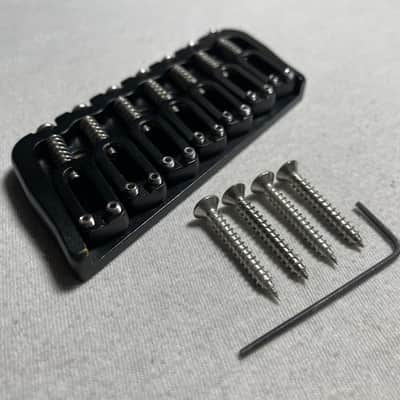 Hipshot Multiscale 7 String Bridge 18 degrees - Black image 1