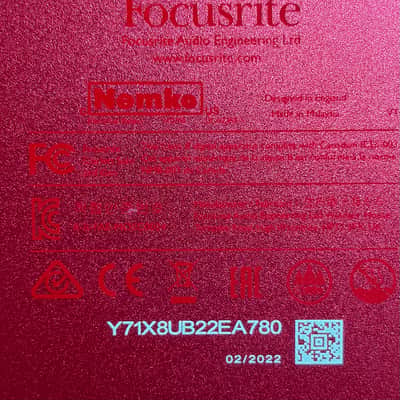 Focusrite Scarlett Solo 3rd Gen USB Audio Interface 2019 - Present - Red / Black image 4