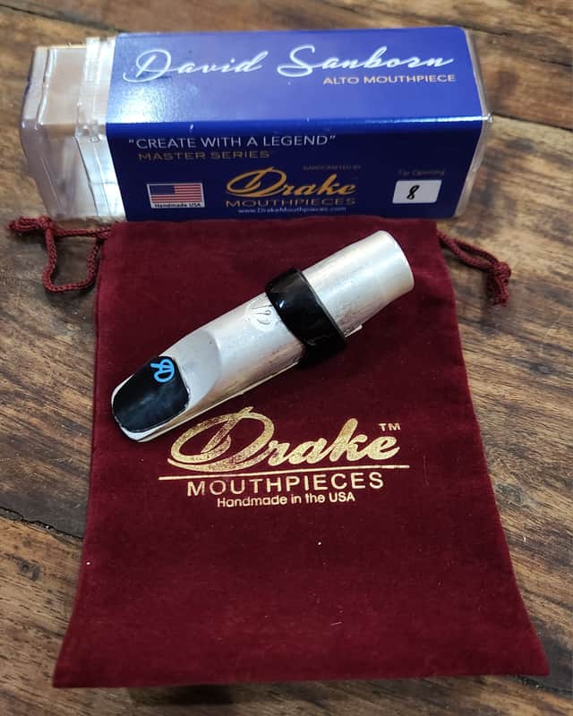 COLLECTORS! Drake David Sanborn Master Series Alto Sax Mouthpiece (#8) 2007 USA image 1