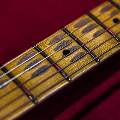 Fender CS 70th Anniversary 1954 Strat Relic 1-P QMN SFA Limited Fat 2025 - Super-Faded Aged Surf Green image 8