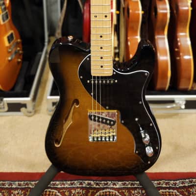 G&L USA Limited Edition ASAT Classic Thinline Semi Hollow 2-Tone Goldburst Metallic image 1