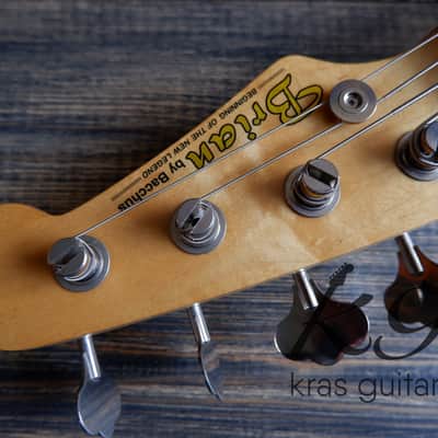 Brian by Bacchus BJB-380 Jazz Bass 1997-2000 Red image 7