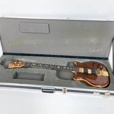 1998 Alembic Stanley Clarke Signature Standard Bass Natural Flame Walnut Short Scale image 20