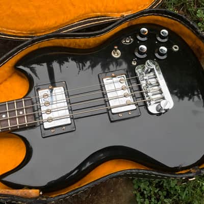 Rare  1977  Guild JetStar JSB-II Stereo/Mono 4-string Bass Black with OHSC image 14