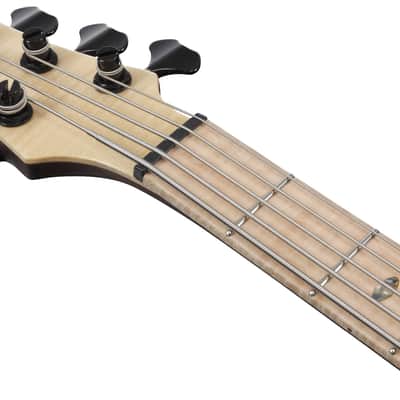 Ibanez Premium SR5FMDX2 5 string Bass Guitar, Natural Low Gloss image 8