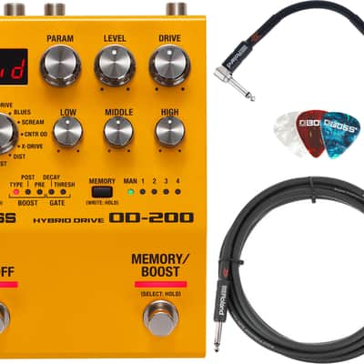 Boss OD-200 Hybrid Drive w/ Instrument Cable image 1