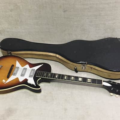 Airline 7209 Harmony Stratotone Roy Smeck 3 Dearmond Pickup 1960 Vintage Sunburst image 2