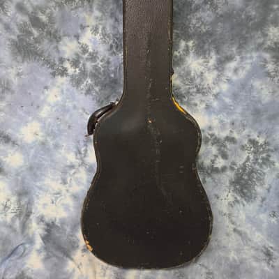 Vintage RARE 1959 1960 Gibson Black Gold Ess and Ess J45 J50 Hard Shell Guitar Case image 1