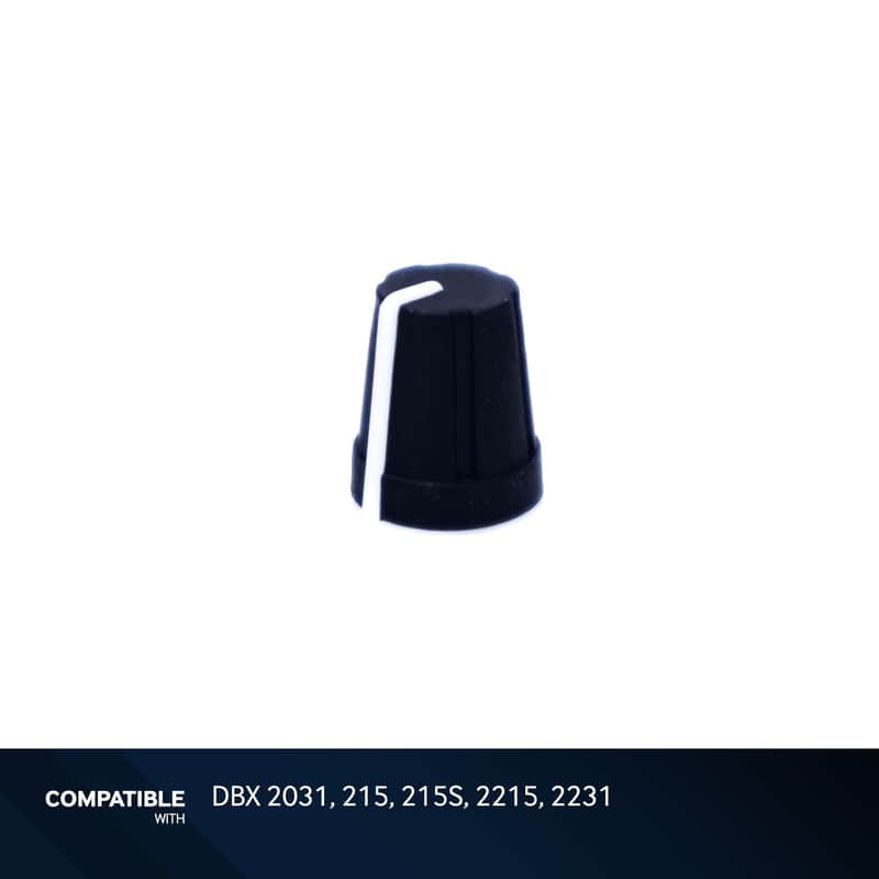 DBX Black Knob with White Line for 2031, 215, 215S, 2215, 2231 image 1