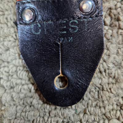 Vintage RARE 1960's Crest of Japan ACE Style Multi Color Hippie Style Hendrix Clapton Guitar Bass Banjo Strap Metal Buckle Headstock Cord image 4