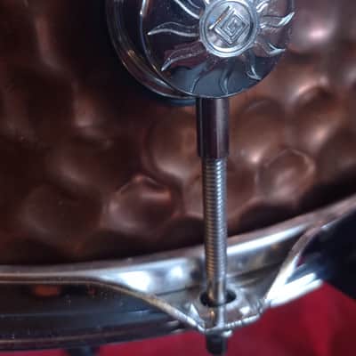 Natal Drums 14x6.5" Hand Hammered Steel Snare Drum - Old Bronze (Excellent Condition) image 10