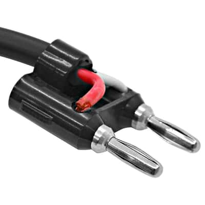 SAPT514 - 2 Pack of 6 Inch Banana Plug to 1/4 Inch TS Mono Female Patch Cables image 4