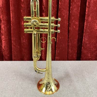 Frank Holton Gustav Heim Custom Trumpet w/Floral Bell (1927) image 3