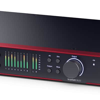 Focusrite SCARLETT 18I20 4G 4th Gen 24-bit 192 kHz Audio Recording Interface image 2