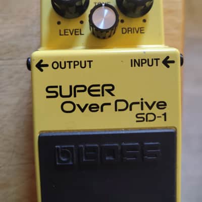 Boss SD-1 Super OverDrive (Silver Label) 1997 - Present - Yellow image 2