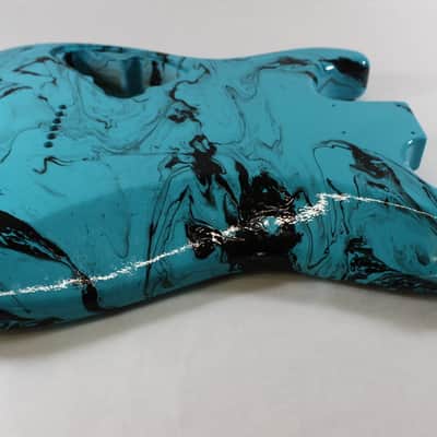 Multicolor HSS Hardtail Strat Stratocaster body Fits Fender neck P517 image 6