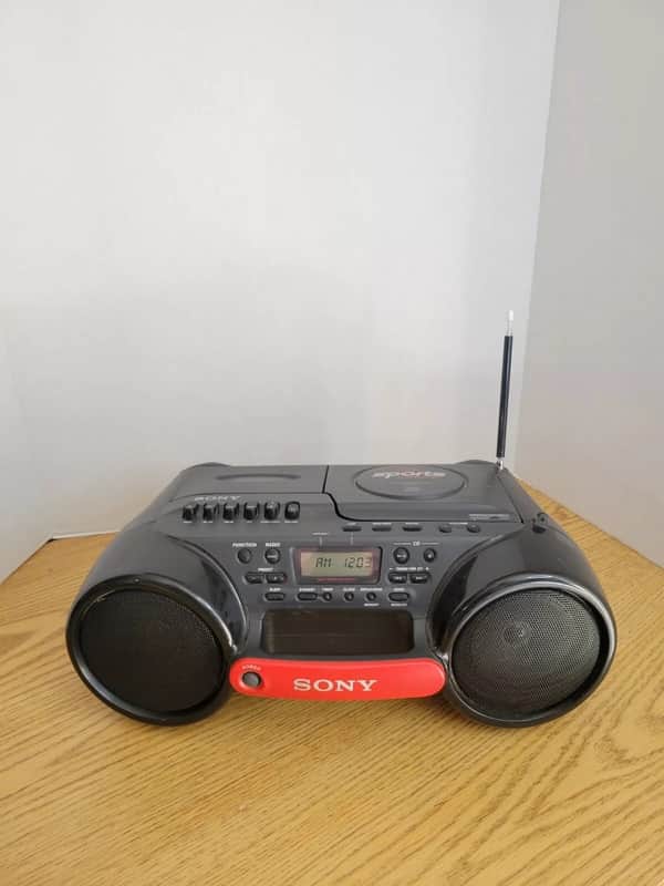 Sony CFD-980 ESP Sports Radio CD / Cassette Boombox image 1