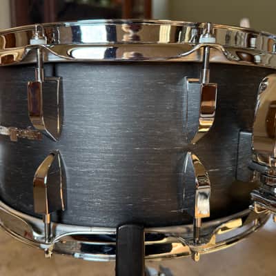 Jenkins-Martin 6.5x14 Fiberglass Snare Drum Solid Shell Black Finish Fibreglass Snare image 3