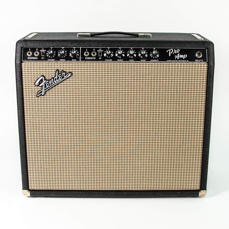 Fender Black Panel Pro 2-Channel 40-Watt 1x15" Guitar Combo 1963 - 1965 image 1