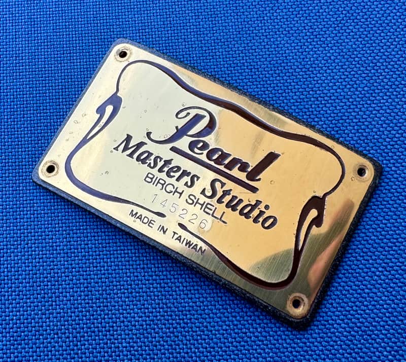 Pearl Masters Studio MBX Badge Factory Original Excellent RARE image 1