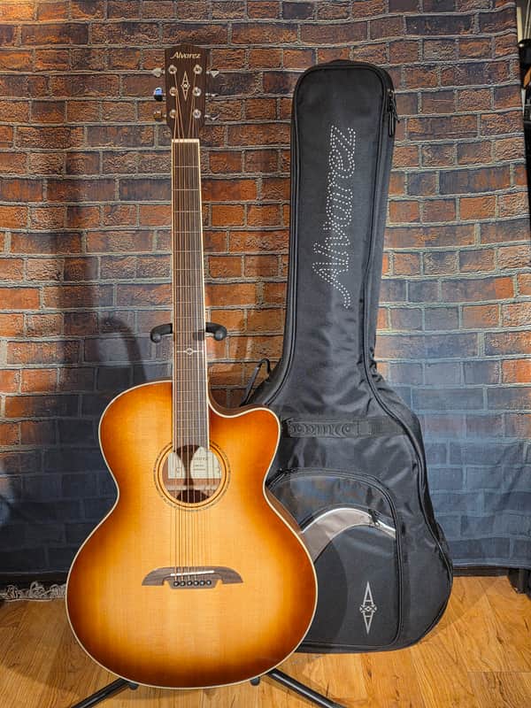 Alvarez ABT60ESHB Artist Series Baritone Shadowburst w/ Electronics & Original Gig Bag image 1