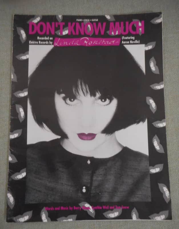 Hal Leonard Linda Ronstadt "Don't Know Much" Sheet Music 1980 image 1