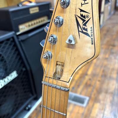 Peavey USA T-60 Solid Body Electric Guitar 1980 Natural Ash image 9