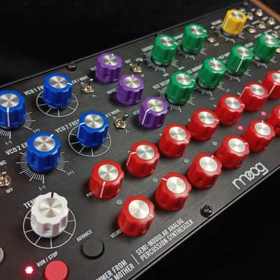 33-Piece Moog-Inspired Aftermarket DFAM Full Knob Kit New Production - ColorCoded/Aluminum image 4